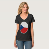 Czechia Flag Proud Czech Tシャツ (正面フル)