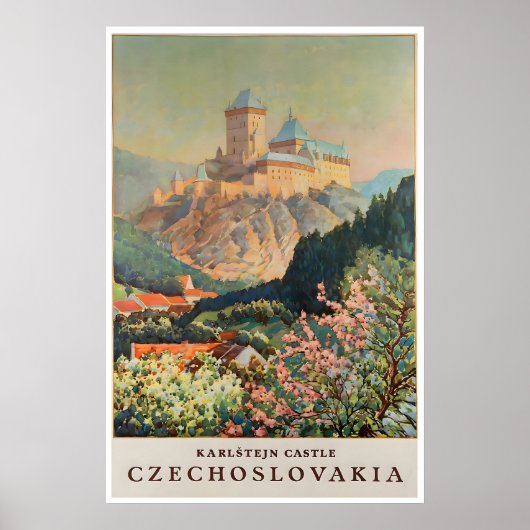 Czechoslovakia Art Poster Gift Travel Print ポスター (正面)