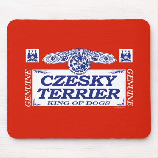 Czeskyテリア マウスパッド (正面)