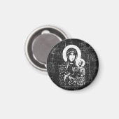 Czestochawaのブラックマドンナ マグネット (正面/裏面)