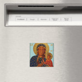 Czestochawaの我々の女性/ブラックマドンナ磁石 マグネット (インサイチュ (食洗機))