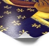 Czestochawaの私たちの女性ブラックマドンナポーランドアイコン フォトプリント (角)