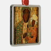 Czestochawaの私たちの女性ブラックマドンナポーランドギフト メタルオーナメント (右)