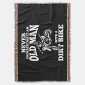 Dおもしろいを持つ老人には贈り物は決して気に入らない スローブランケット (正面縦)