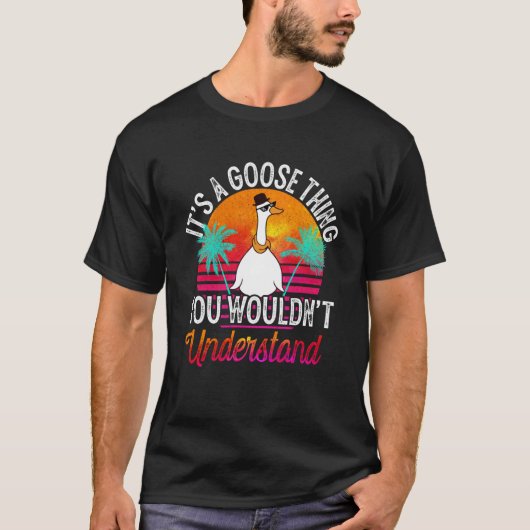 Dが理解できないのは鵞鳥だ Tシャツ (正面)