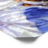 DとMary Cassattストライプののソファに座った女性 ポスター (角)