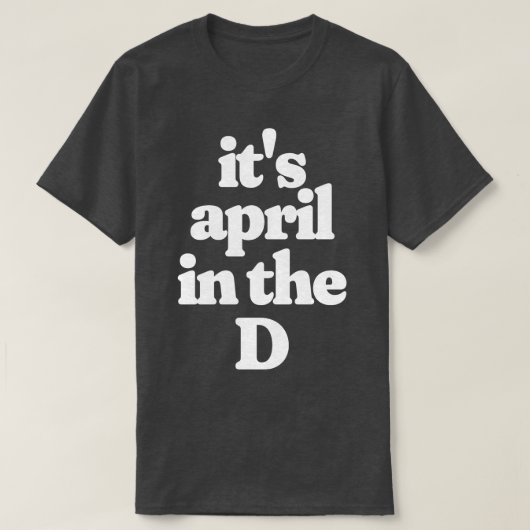Dにおける4月 Tシャツ (デザイン正面)