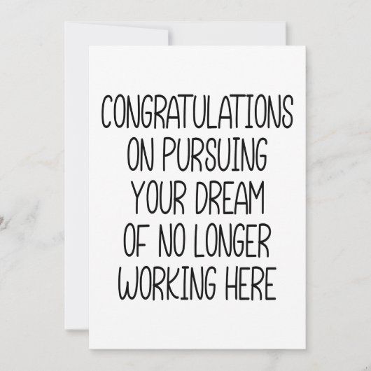 Dのおもしろい採用を同僚に祝う シーズンカード (正面)