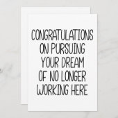 Dのおもしろい採用を同僚に祝う シーズンカード (正面/裏面)