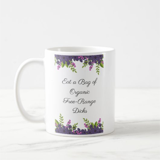 Dのマグのバッグを食べて下さい コーヒーマグカップ (左)