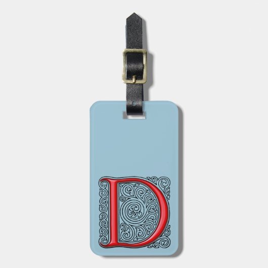 Dのモノグラムの荷物のラベル ラゲッジタグ (正面縦)
