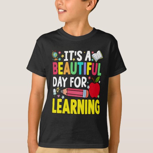 Dの学びの日だ!100日目の学校 Tシャツ (正面)