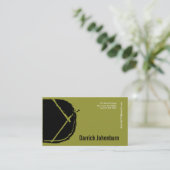 Dの手紙のアルファベットの名刺の緑 名刺 (スタンド正面)