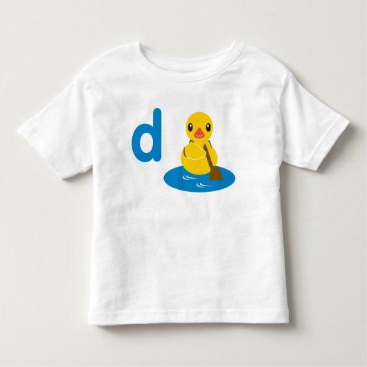 Dはアヒルのためです トドラーTシャツ (正面)