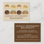 Dはディナーブレッド転がバンスベーカリーベーカー料理用 名刺 (正面/裏面)