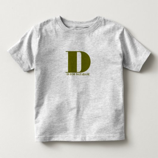 Dはデータベース用 トドラーTシャツ (正面)