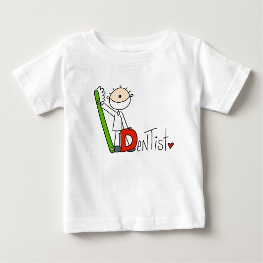Dは歯医者のD ベビーTシャツ (正面)
