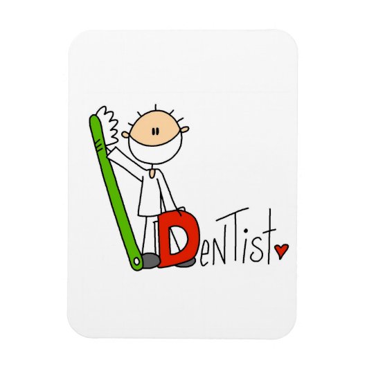 Dは歯医者のD マグネット (縦)