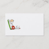 Dは歯科医のためです 名刺 (裏面)