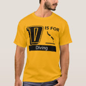 Dは潜水用 Tシャツ (正面)