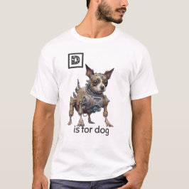 Dは犬のTシャツ Tシャツ