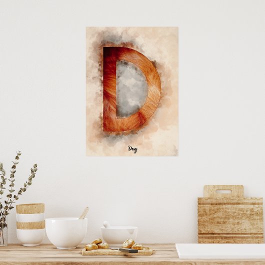 Dは犬 ポスター (キッチン)