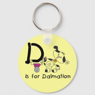 DはDalmationのTシャツおよびギフトのためです キーホルダー