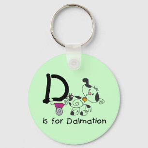 DはDalmationのTシャツおよびギフトのためです キーホルダー