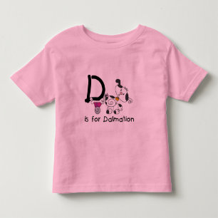 DはDalmationのTシャツおよびギフトのためです トドラーTシャツ