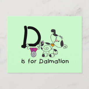 DはDalmationのTシャツおよびギフトのためです ポストカード