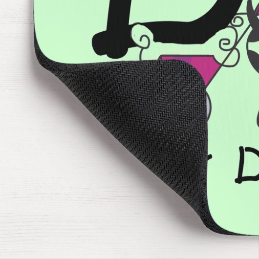 DはDalmationのTシャツおよびギフトのためです マウスパッド (コーナー)