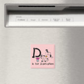 DはDalmationのTシャツおよびギフトのためです マグネット (インサイチュ (食洗機))