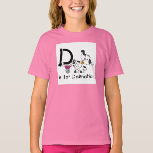 DはDalmationのTシャツおよびギフトのためです Tシャツ