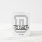 DはDenzelのためです フロストグラスマグカップ (中央)