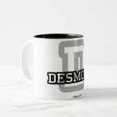 DはDesmondのためです ツートーンマグカップ (正面左)