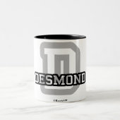 DはDesmondのためです ツートーンマグカップ (中央)