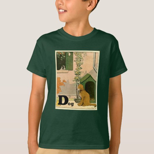 DはDog - Golden Retriever and Terier用 Tシャツ (正面)