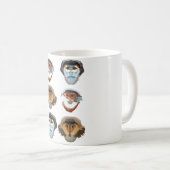 DはDouc Langur Monkey用 コーヒーマグカップ (正面右)