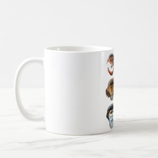 DはDouc Langur Monkey用 コーヒーマグカップ (左)