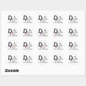 DはTシャツとギフト用 ラウンドシール (シート)
