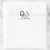 DはTシャツとギフト用 ラウンドシール (バッグ)