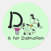 DはTシャツとギフト用 ラウンドシール (正面)