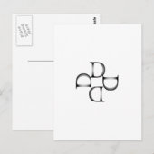 Dを使ったアートワーク ポストカード (正面/裏面)