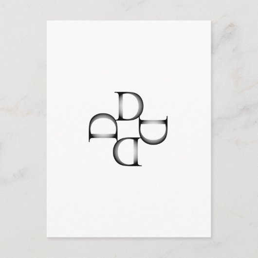 Dを使ったアートワーク ポストカード (正面)