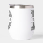 Dイニシャルパーソナライズされたシルバーモノグラムあなたの名前 (右面)