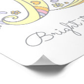 DイニシャルDjinda女の子の名前意味ポスター ポスター (角)