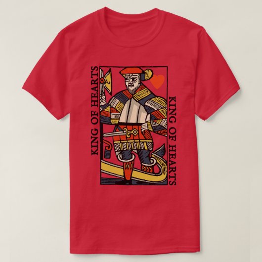 dキング遊・オブ・ハートキャラクター tシャツ (デザイン正面)