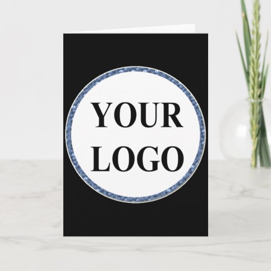 Dクリスマスギフトのアイデアロゴベイビー カード (正面)