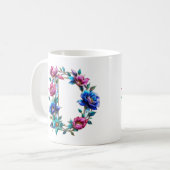 Dコーヒーマグ – フローラデザイン コーヒーマグカップ (正面左)