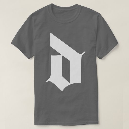 dゴシック文字 tシャツ (デザイン正面)